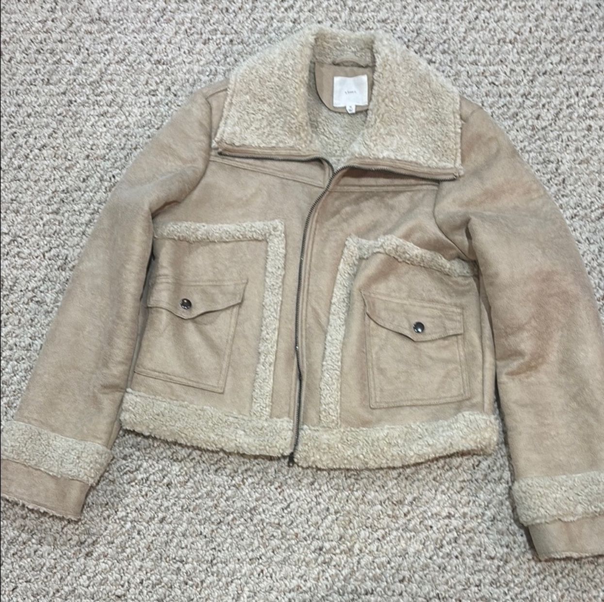 Ladies Winter Coat Jacket- Sherpa