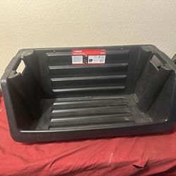 Husky 55 Gallon Multipurpose Stackable Space Saving Heavy Duty Storage Bin in Black