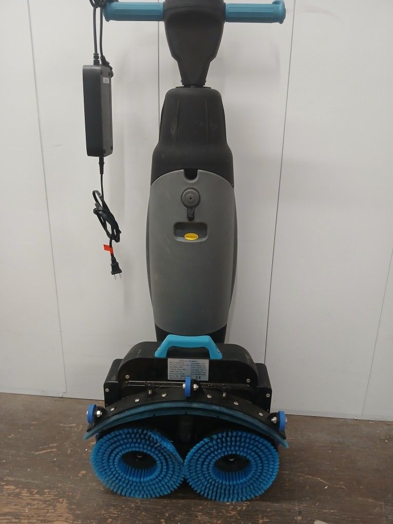 Two Brush Floor Scrubber  Mop Vacuum Cordless 36-Volt Battery Powered