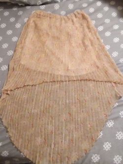 Midi small floral skirt