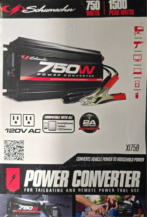 Schumacher 750w / 120v Output Power Converter X175B NEW