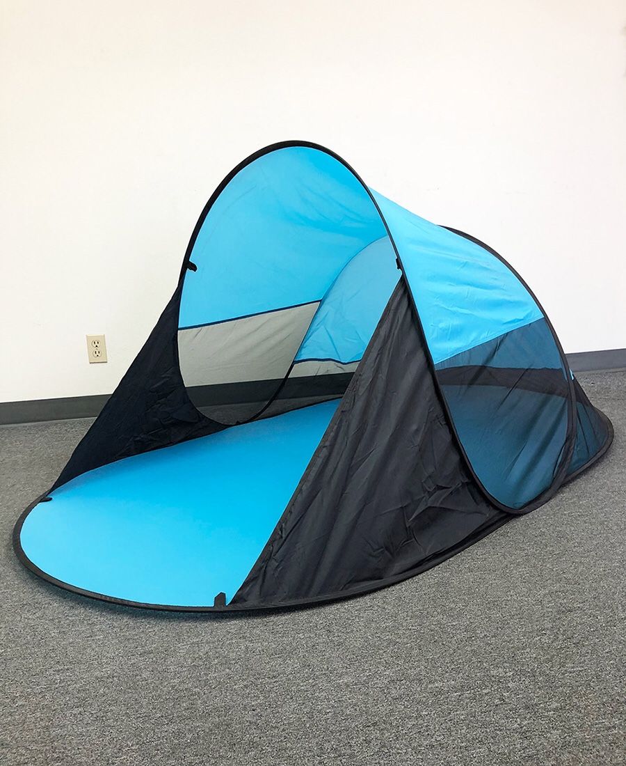 (NEW) $20 Portable Pop Up Beach Canopy Instant Tent Outdoor Hiking Camping Shelter (86x47x35”)
