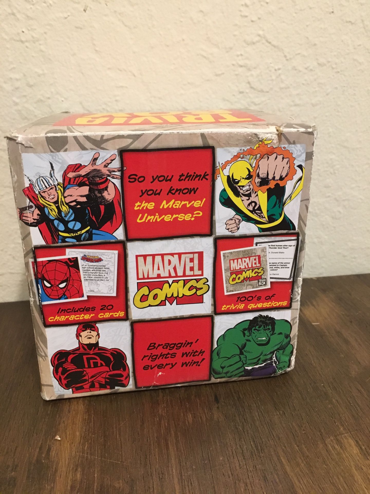 Marvel trivia card game