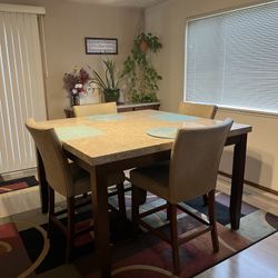 Beautiful Marble, Dining Room Table, And Server