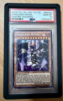 PSA 10 Yugioh Darklord Ixchel DESO-EN030 Destiny Soldiers 1st Edition