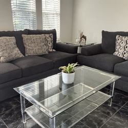 Juego De sala ( 2 Sofás, Mesa De Centro Y Mesa Auxiliar)