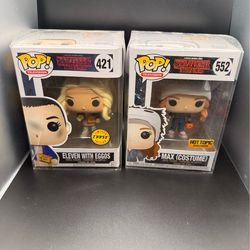 Funko pop Eleven Chase and Max (costume) hit top exclusive