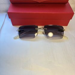 Black Cartier Buff Sunglasses 