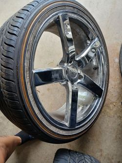 Vogue tires and chrome rims