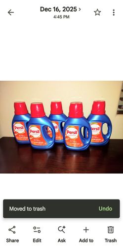 Persil Laundry Detergent 34 fl oz- 5 for $15- X Streets Ray and Higley