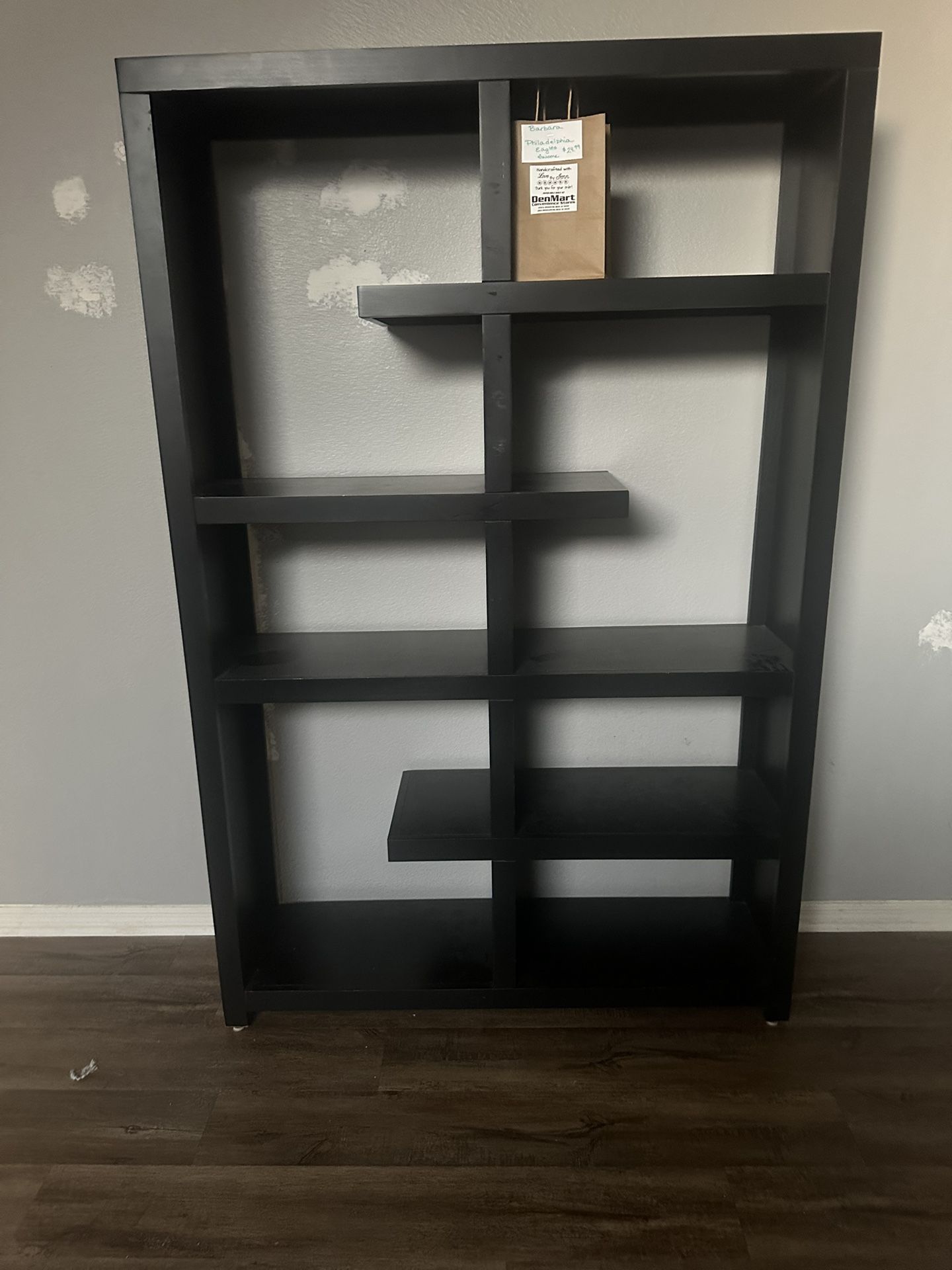 Black Shelving Unit