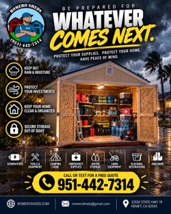 Romero Sheds | Wood Shed | Storage | Casitas | Garden Tools | Utility | Barns