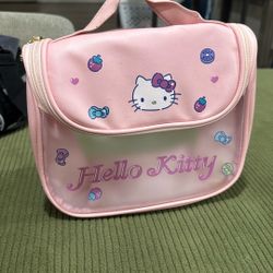  ENDED Hello Kitty Pink Makeup Bag Makeup Hanging Toiletry Cosmetic Travel Bag 