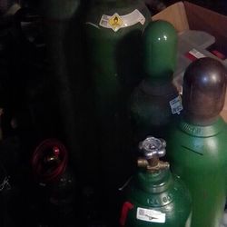 Oxygen And Acetylene Tanks