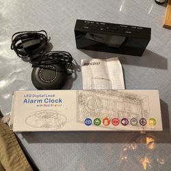 Alarm Clock With Bed Shaker