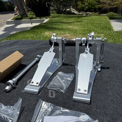 Custom Shop CNC Direct-Drive Double Bass Drum Pedal 2025. (like Demon Drive)
