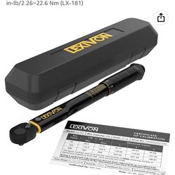 LEXION 1/4-INCH DRIVE CLICK TORQUE WRENCH 20-200 in.-Ib./2.26-22.6 Nm