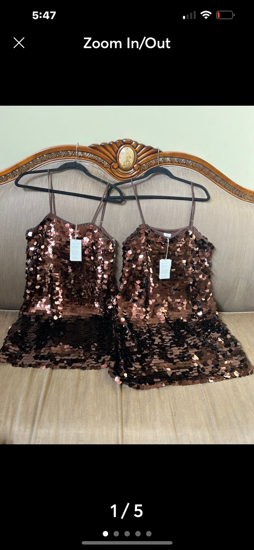 Two Stunning brand new formal sequin dresses