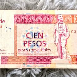 100 Pesos Convertibles 2006 Banco Central De Cuba Circulado