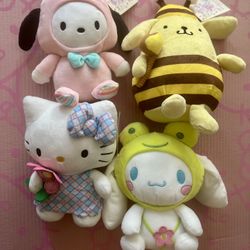 Hello Kitty & Friends Spring Easter Plush NEW