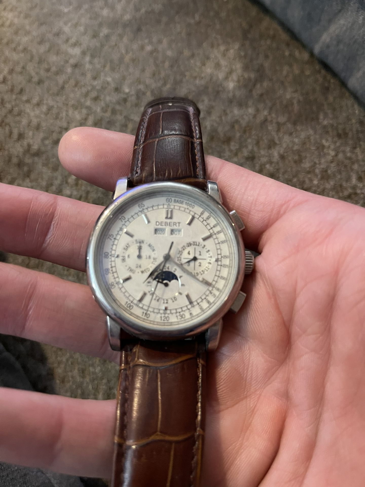 Debert Chrono Watch snip With Moon