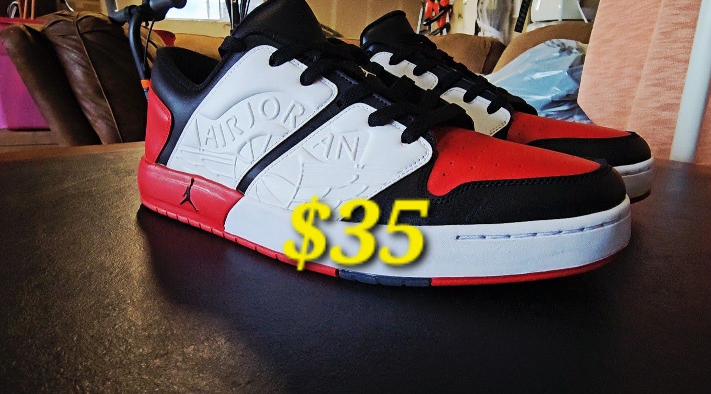 🔥 Nike Air Jordan NU Retro 1 Low Chicago Red & Black - Mens Size 13