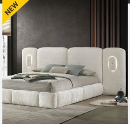 Queen size bed frame with mattress