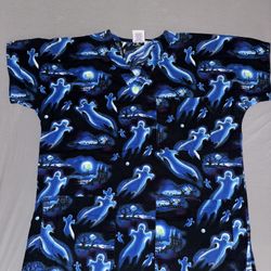 Spooky Scrub Shirt 