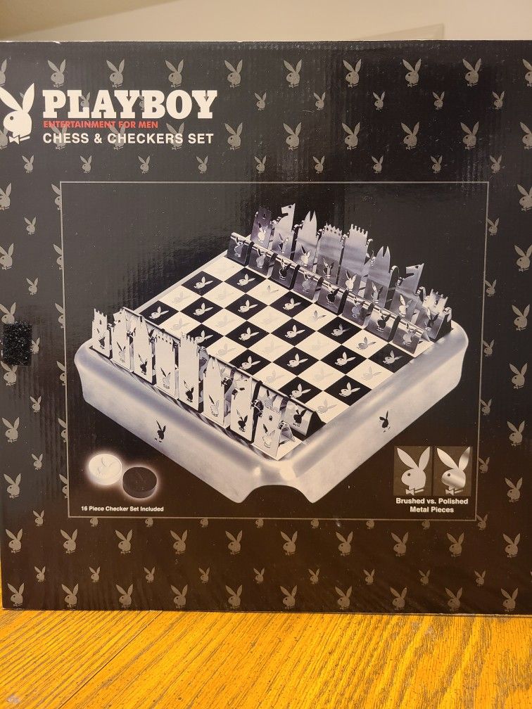 Playboy Chess and Checker Set