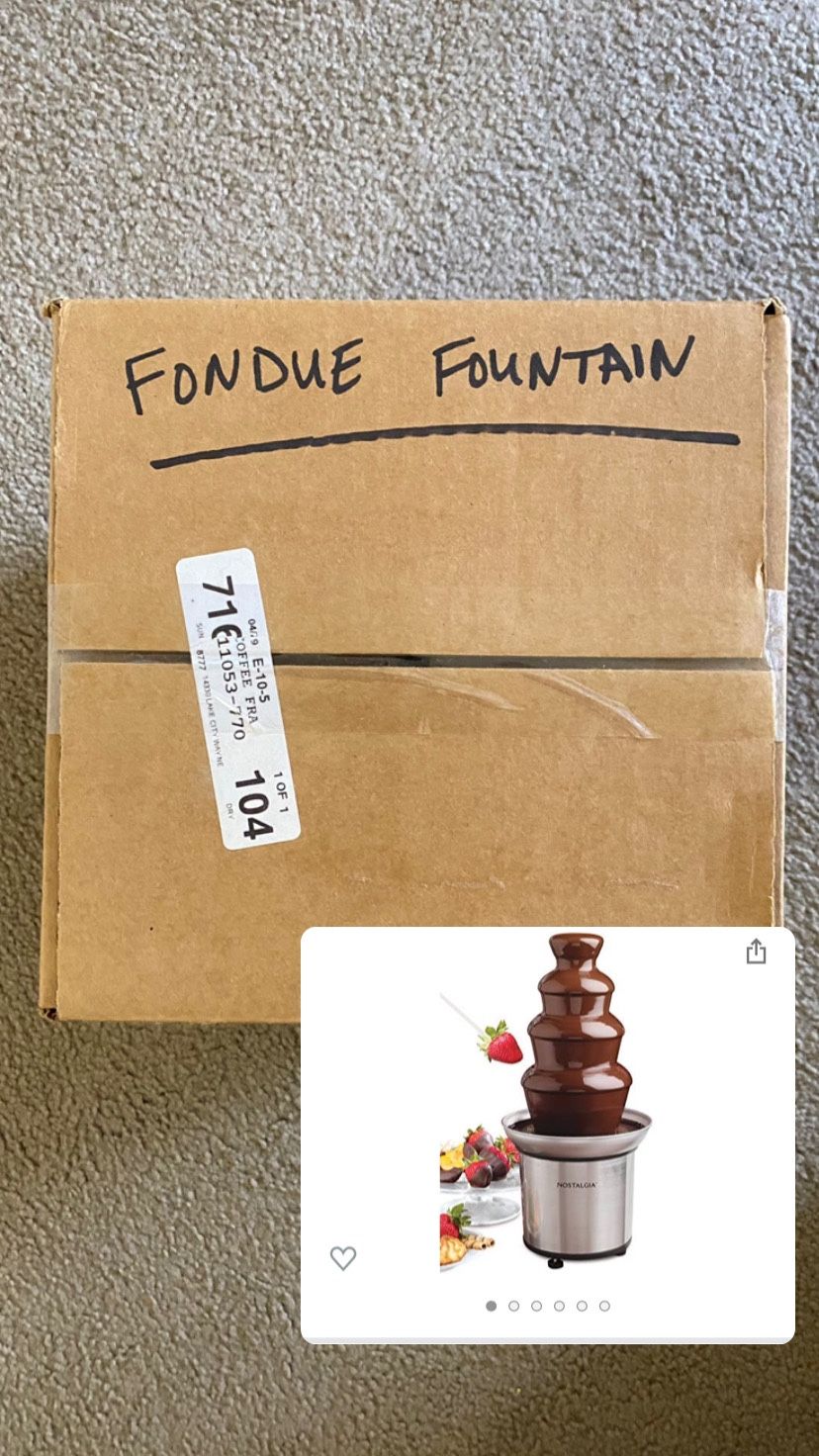 ‘Nostalgia’ 4-Tier Fondue Fountain (never used)