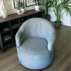 Baby Blue Swivel Chair