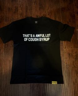 Awful Lot Of Cough Syrup Black Tee Size M