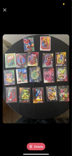 Marvel , comic , cards and 7 comic books everything in great condition