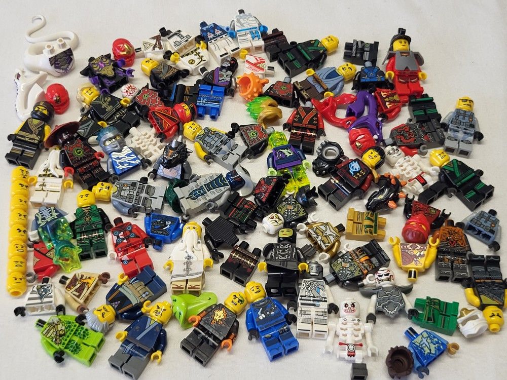 Lego Ninjago Minifigures And Parts And Pieces Head Torsos Legs 