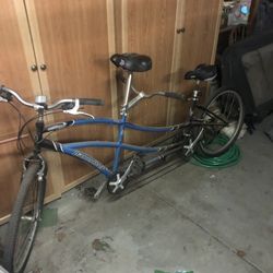 Diamond Back Blue Tandem Bike