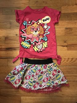 5t girls paw patrol outfit