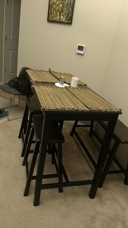 Dinning table for 399 with four chairs