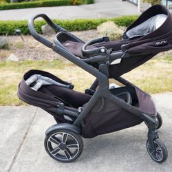 Nuna Demi Grow Double Stroller With Extra Seat