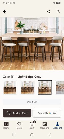 Brown 24 inch bar stools