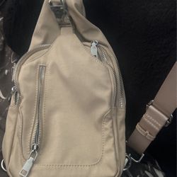 Easy-Going Cutie Taupe One Shoulder Mini Backpack