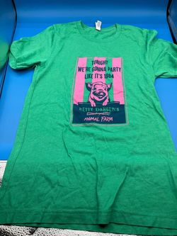 Canvas- Bella Canvas Betty Danger’s animal farm green T-shirt S