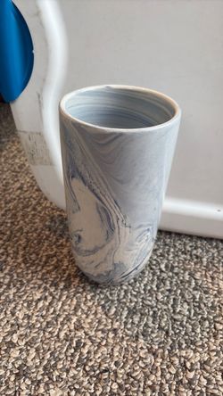 Marble Ceramic Cylinder Vase