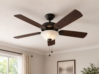 Harbor Breeze 52” Ceiling Fan with Light – Complete – $59