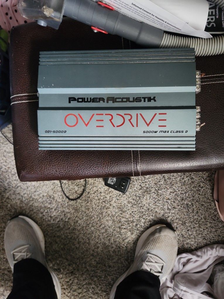 Power Accoustic 5000 Watt Class D Mono Block Amp Hits HARD