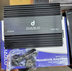Diablo DB-2800D 1-CH Monoblock 2800W Max Class-D 1-Ohm Stable Car Amplifier

$190
