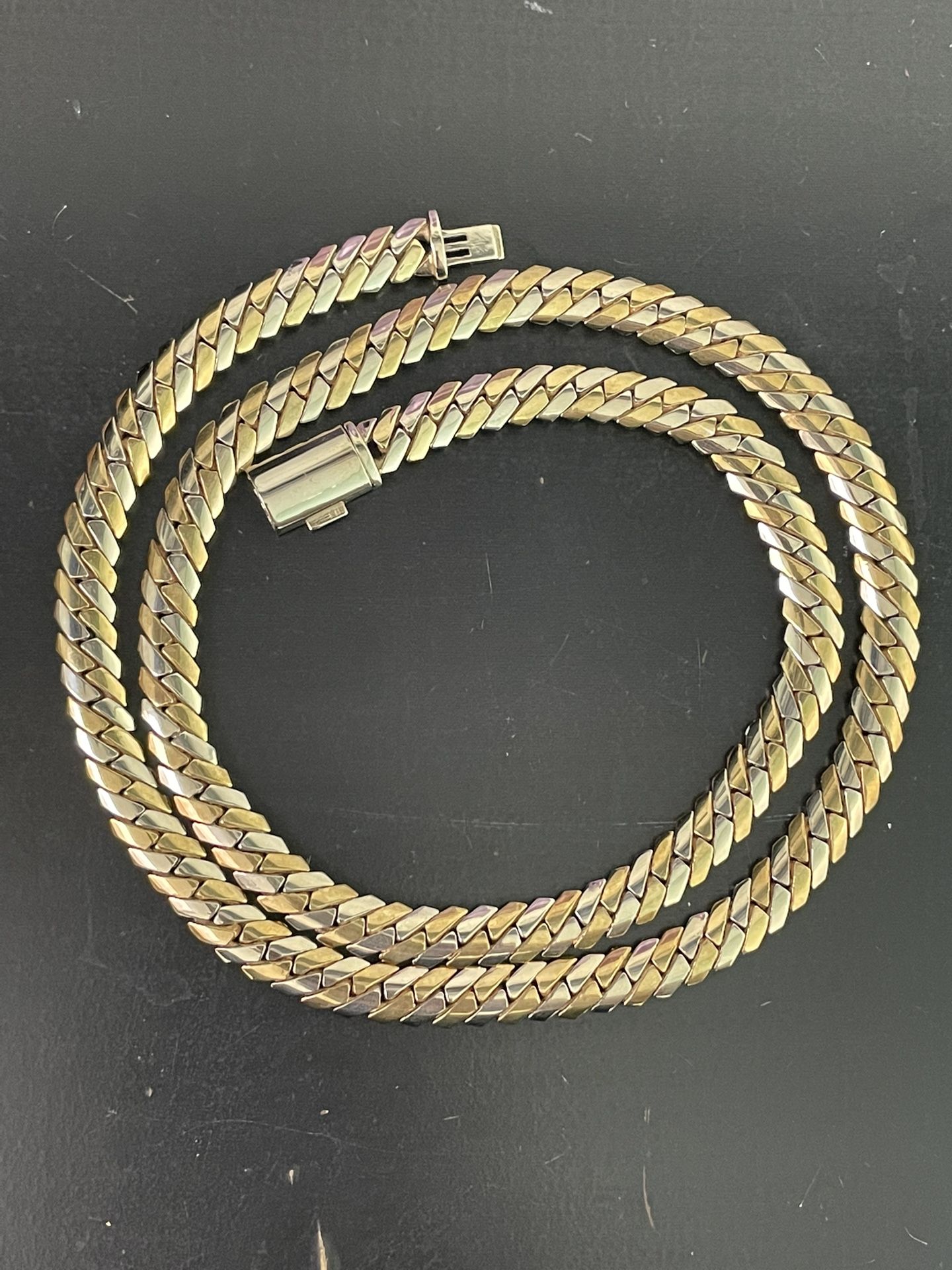 Solid 10k Gold 7mm Sharp Miami Cuban Chain 22 inch