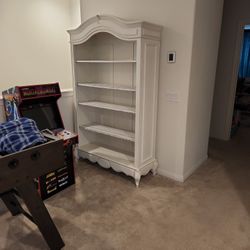White Wooden Bookcase Potery Barn