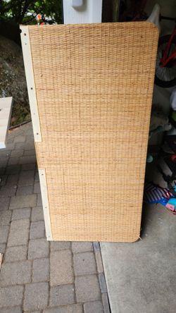 Rattan queen headboard