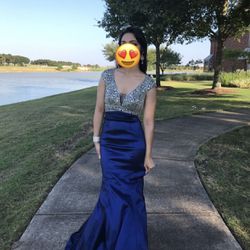 Blue Prom Dress, Size 6 