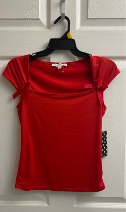 Brand new red-bow design top size S Juniors